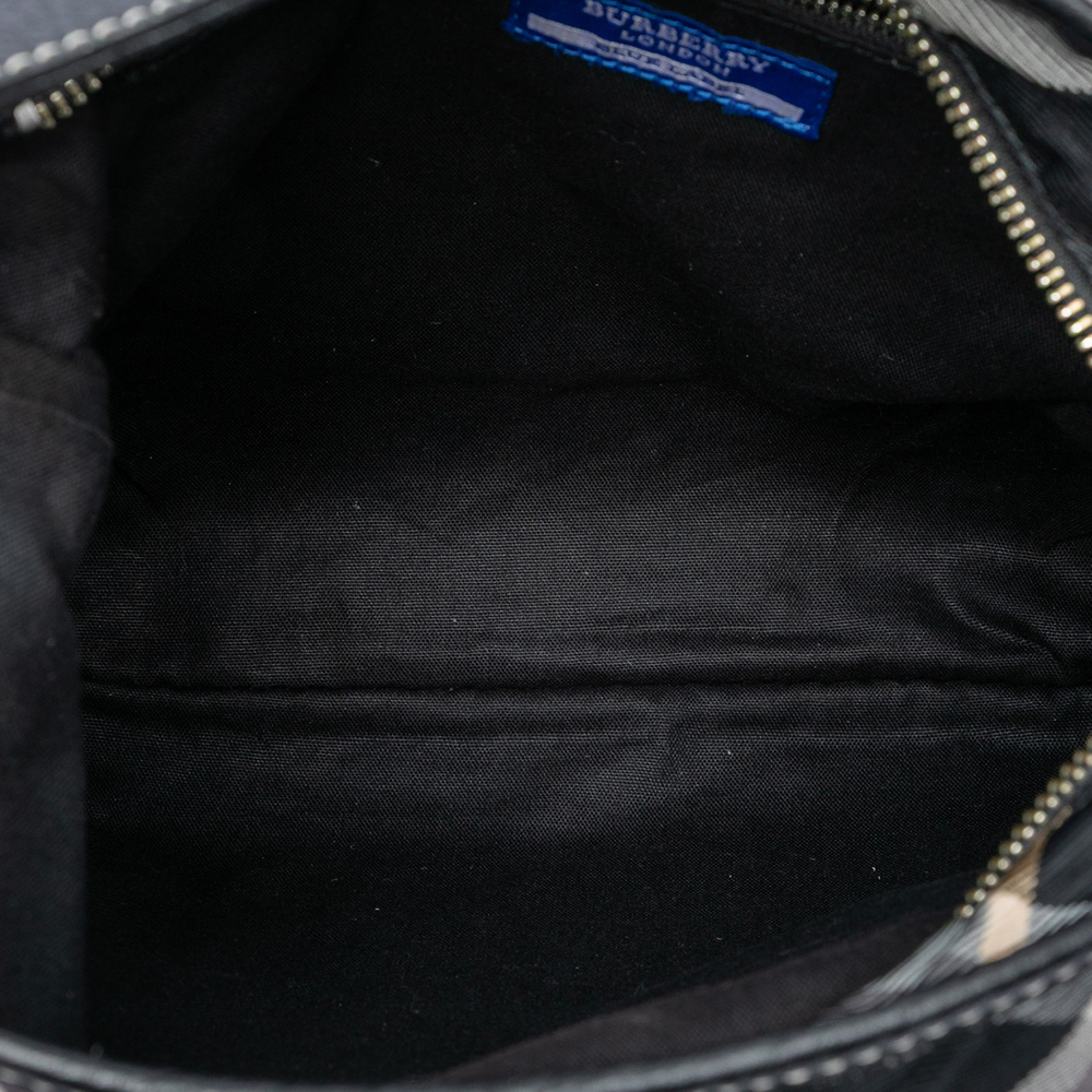 Pre-Loved Burberry Supernova Check Canvas Hobo - Picture 4 of 6